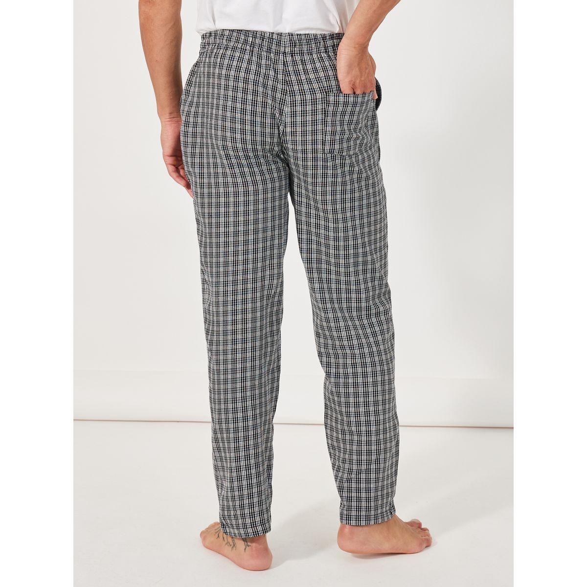 Styli Unwind Checkered Woven Straight Pyjama-men-clothing-nightwear-pyjamaandshorts-image-4