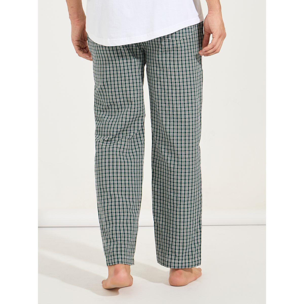 Styli Unwind Checkered Woven Straight Pyjama with Drawstrings-men-clothing-nightwear-pyjamaandshorts-image-4