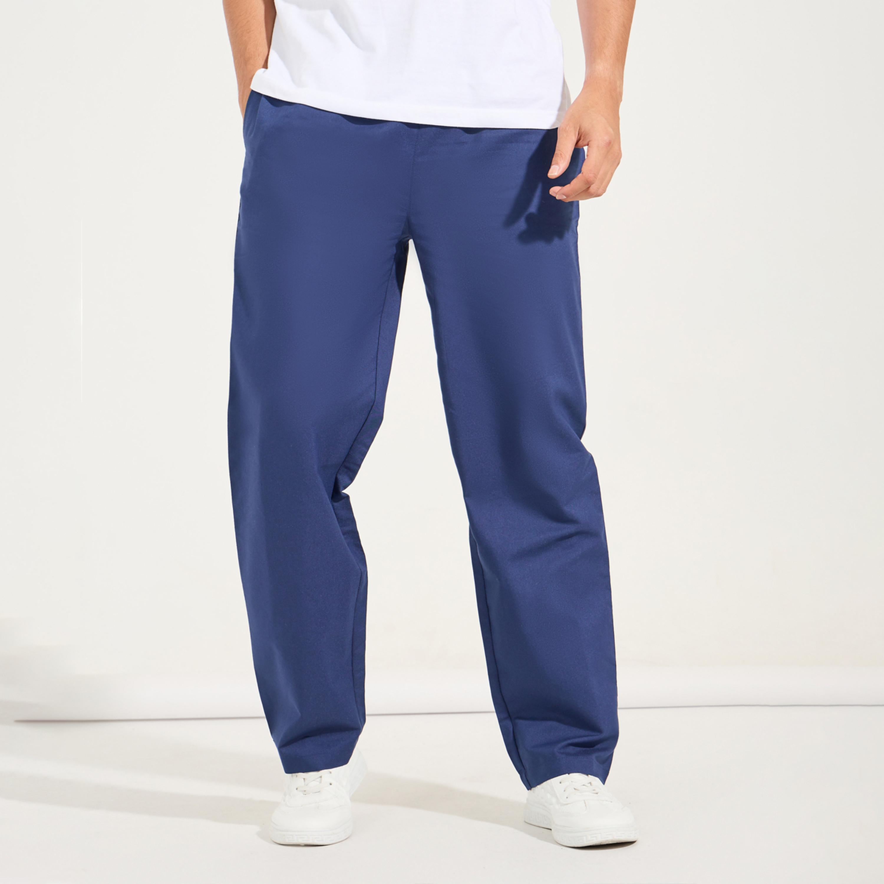 Styli Solid Woven Straight Pyjama-men-clothing-nightwear-pyjamaandshorts-image-1
