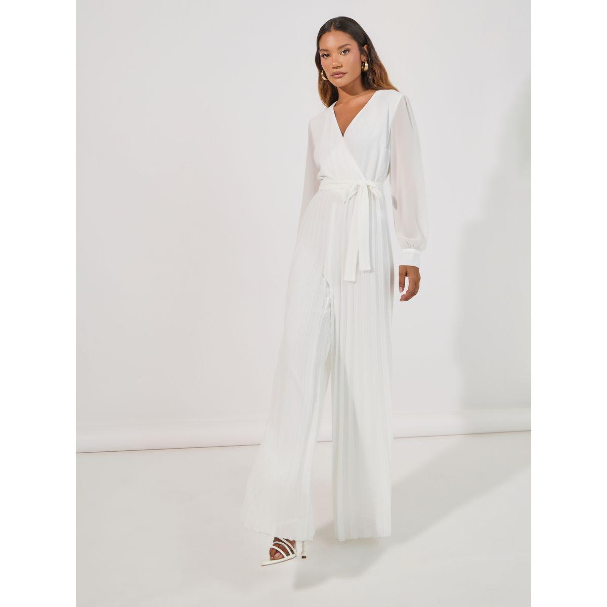 Styli Wide Leg Pleated Chiffon Jumpsuit-women-clothing-jumpsuits-image-2