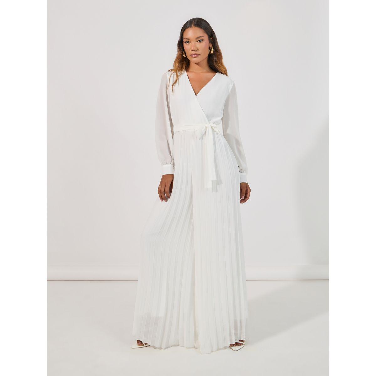 Styli Wide Leg Pleated Chiffon Jumpsuit-women-clothing-jumpsuits-image-3