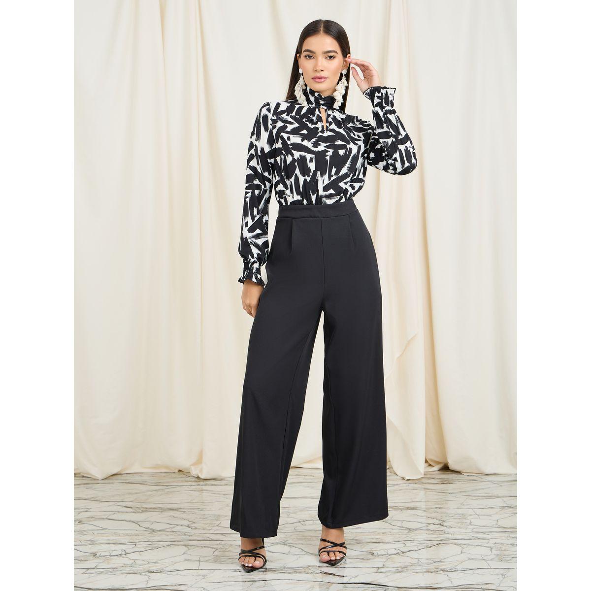 Styli Abstract Print High Neck Tailored Wide Leg Jumpsuit-women-clothing-jumpsuits-image-2