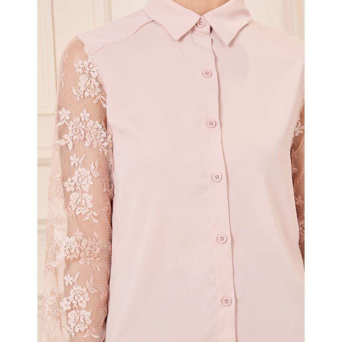 بلوزة بتفاصيل شبكية وأزرار غلق-women-clothing-shirtsandblouses-shirts-image-4