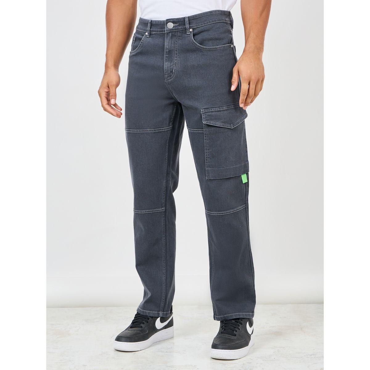 Styli Washed Cargo Relax Fit Jeans-men-clothing-bottoms-jeans-image-1