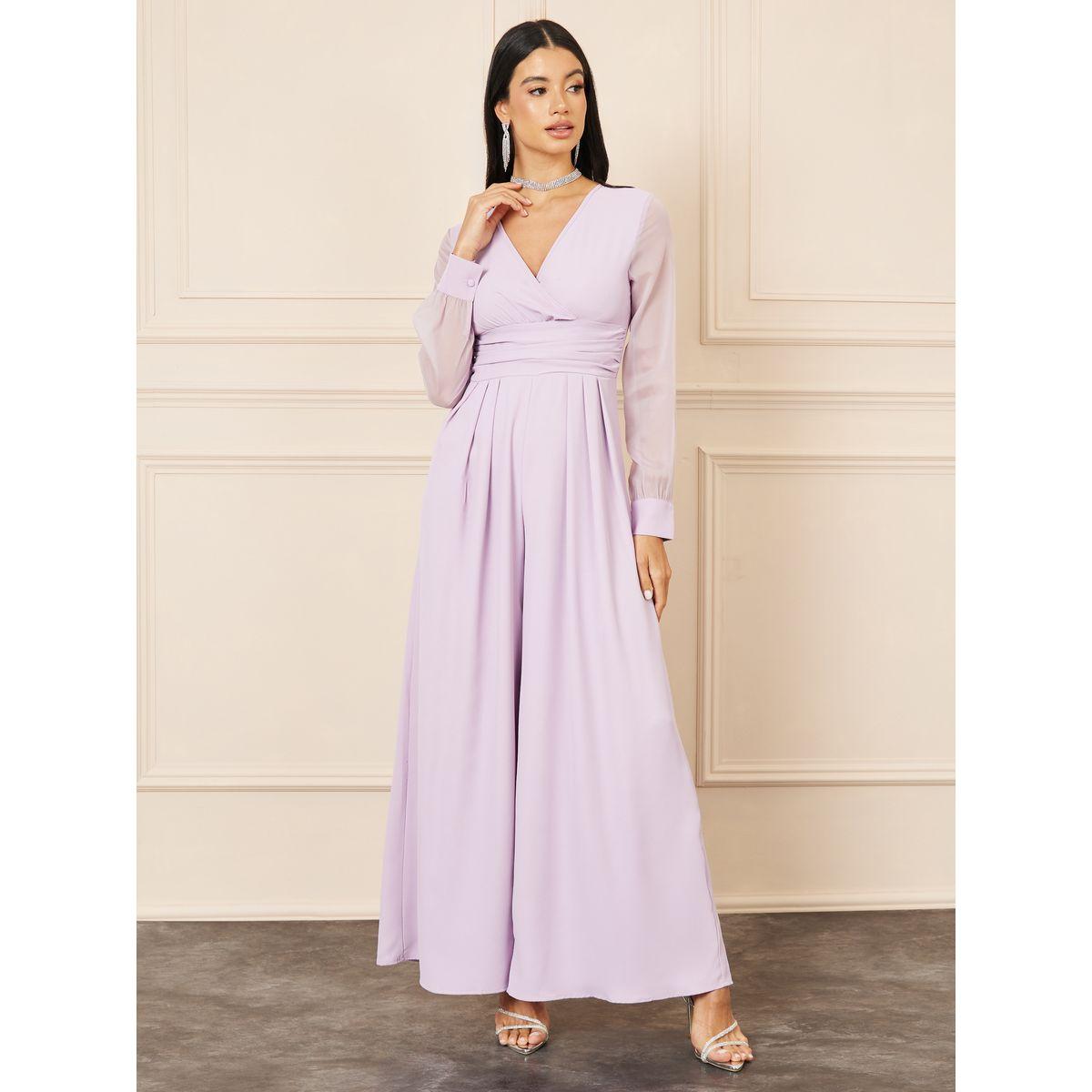 جمبسوت اورجانزا بارجل واسعة وكسرات-women-clothing-jumpsuits-image-1