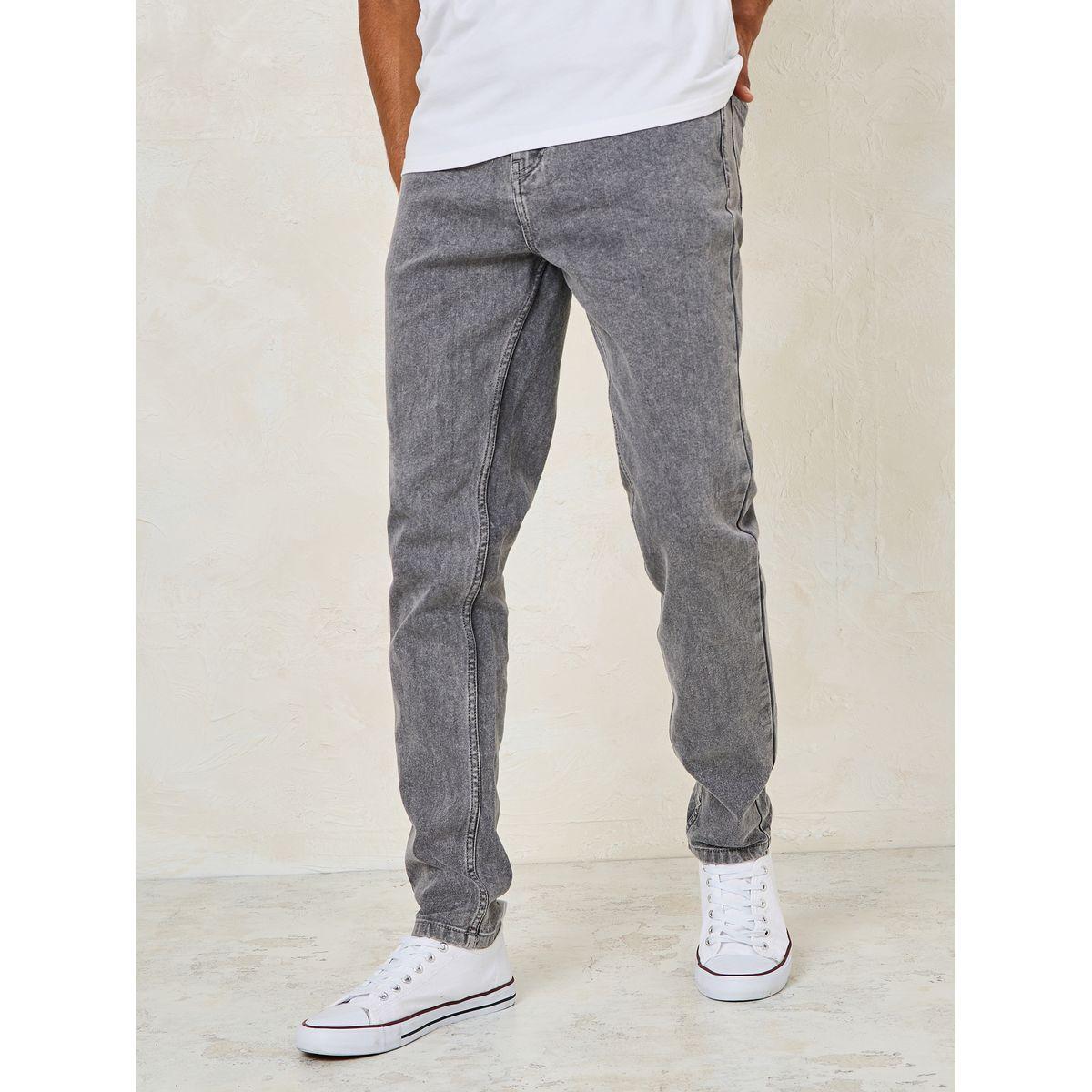 Styli Mid Wash Slim Fit Jeans with Pockets-men-clothing-bottoms-jeans-image-1