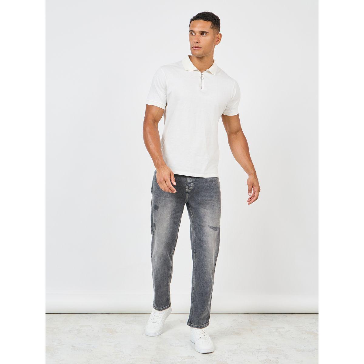 جينز بقصة عادية وتفاصيل خياطة-men-clothing-bottoms-jeans-image-2