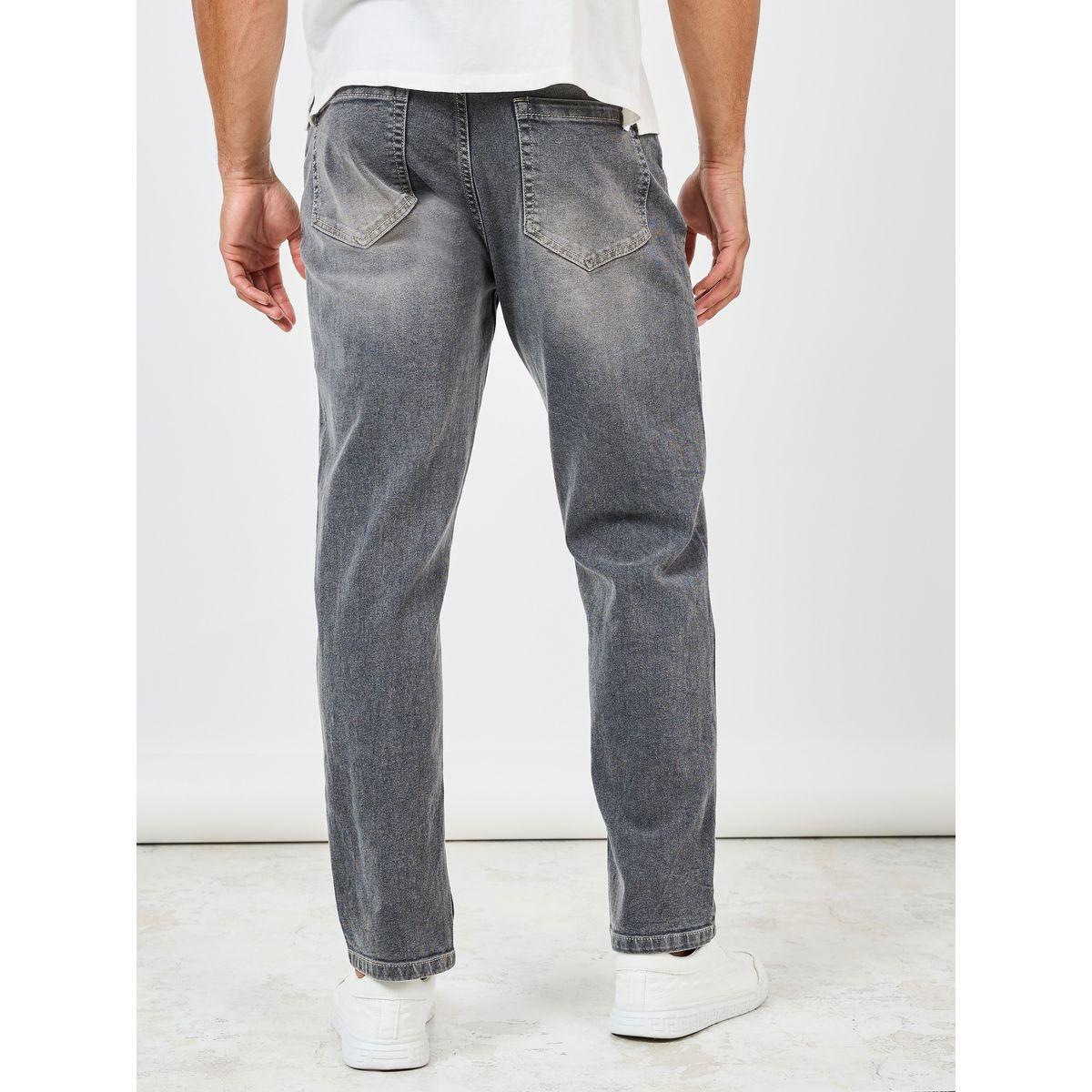 Styli Rip and Repair Mid Wash Regular Fit Jeans-men-clothing-bottoms-jeans-image-4