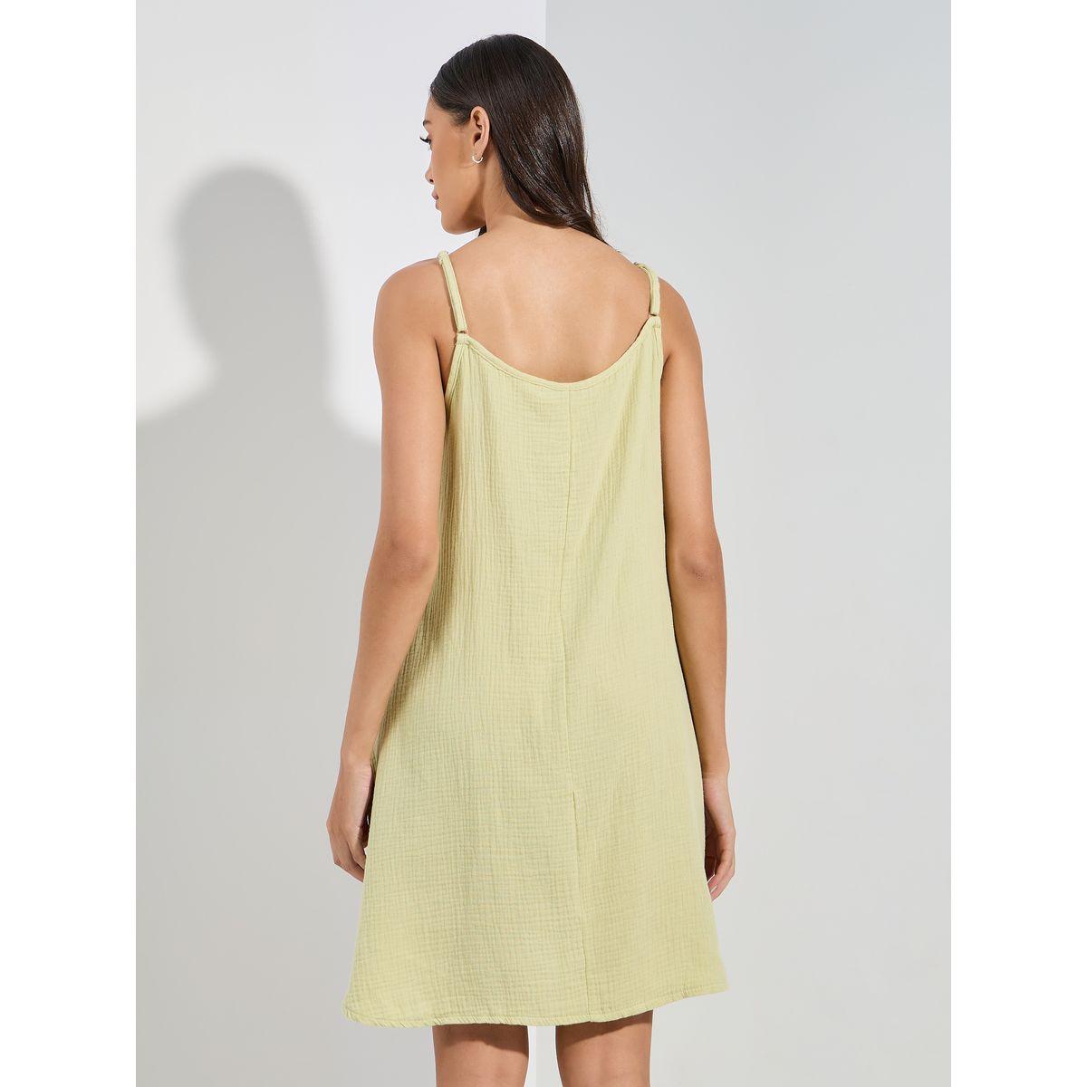 Styli Unwind Cotton Gauze Lace Ladder Insert Slip Dress-women-clothing-nightwear-nighties-image-4