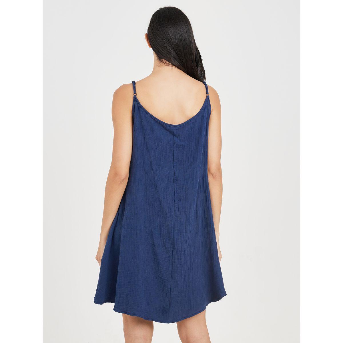 Styli Unwind Cotton Gauze Lace Ladder Insert Slip Dress-women-clothing-nightwear-nighties-image-4
