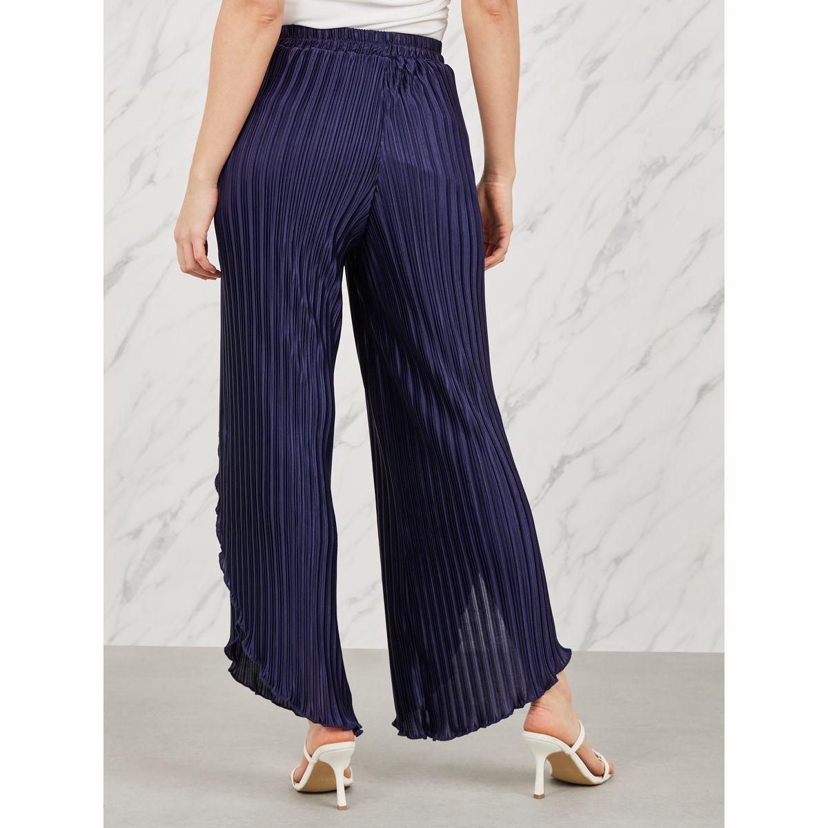 بنطال بليسيه بقصة مريحة-women-clothing-bottoms-trousers-image-5