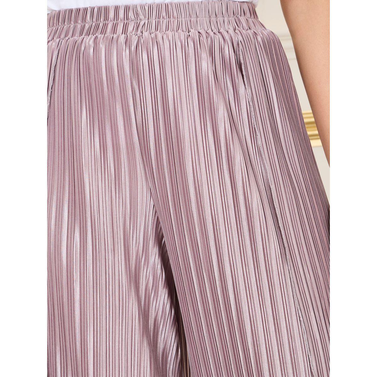 Styli Plisse Asymmetric Hem Relaxed Pant-women-clothing-bottoms-skirts-image-3