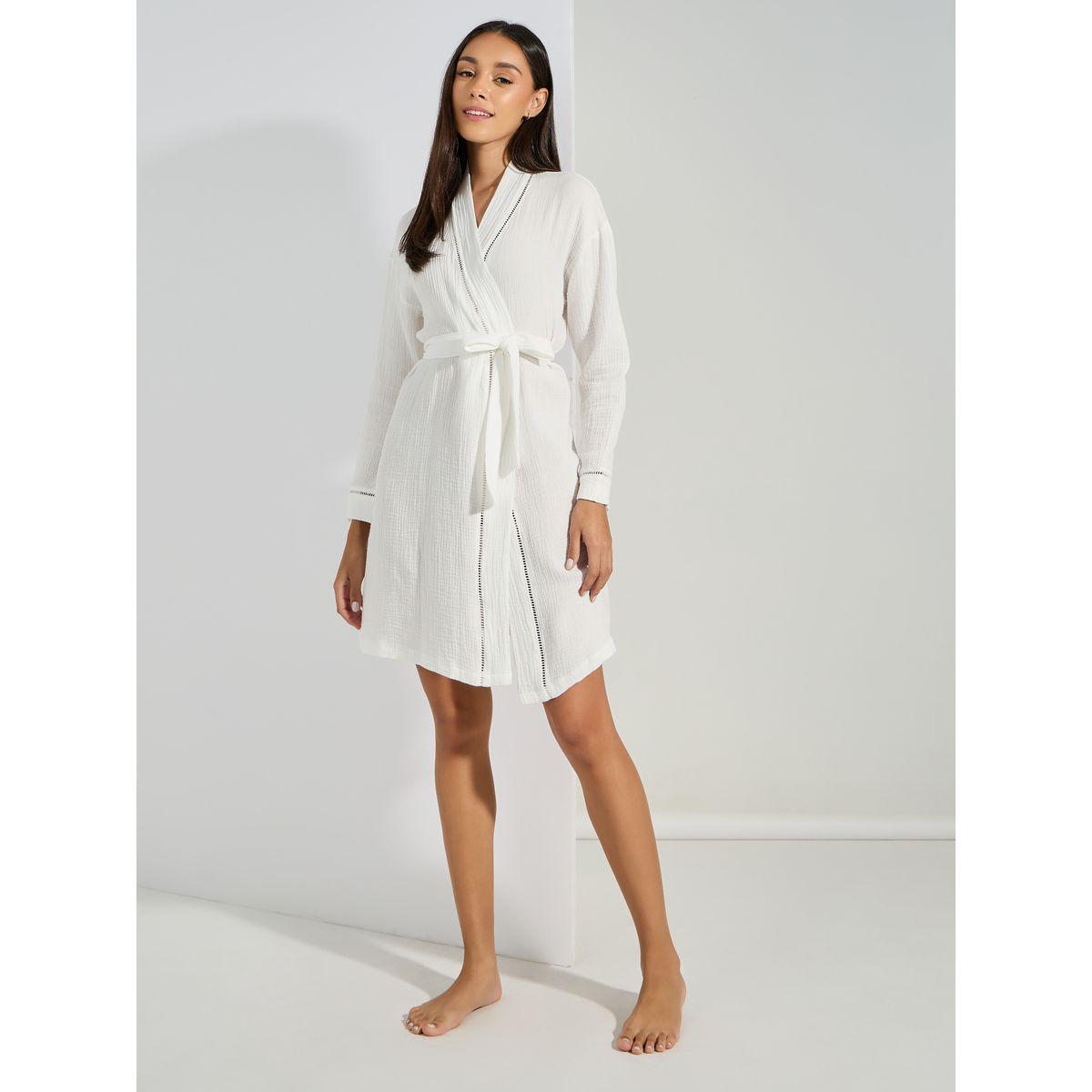 Styli Unwind Cotton Gauze Lace Ladder Insert Robe-women-clothing-nightwear-robes-image-2