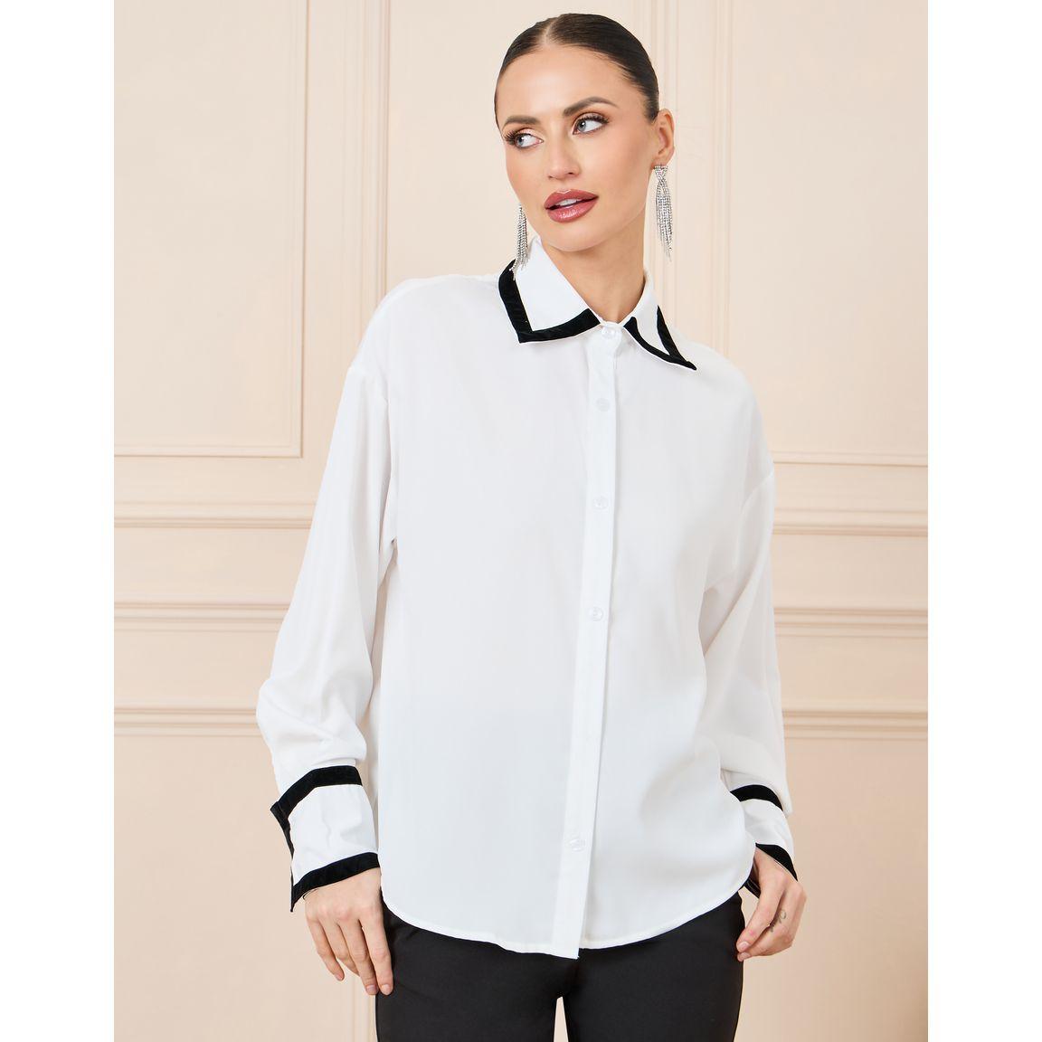 بلوزة بتداخلات محزوزة واكمام طويلة-women-clothing-shirtsandblouses-shirts-image-2