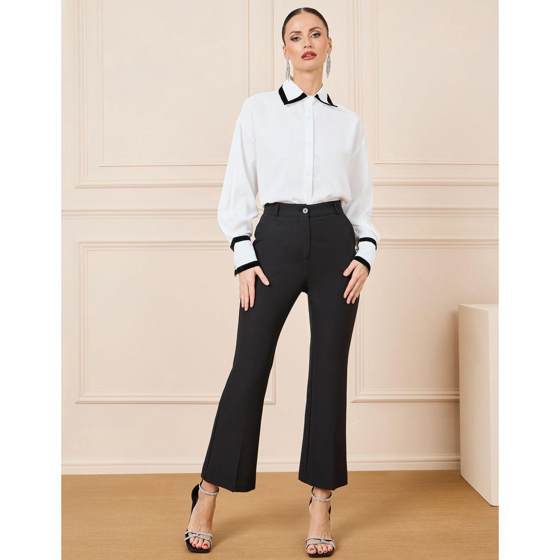 Styli Contrast Piping Detail Shirt with Long Sleeves-women-clothing-shirtsandblouses-shirts-image-3