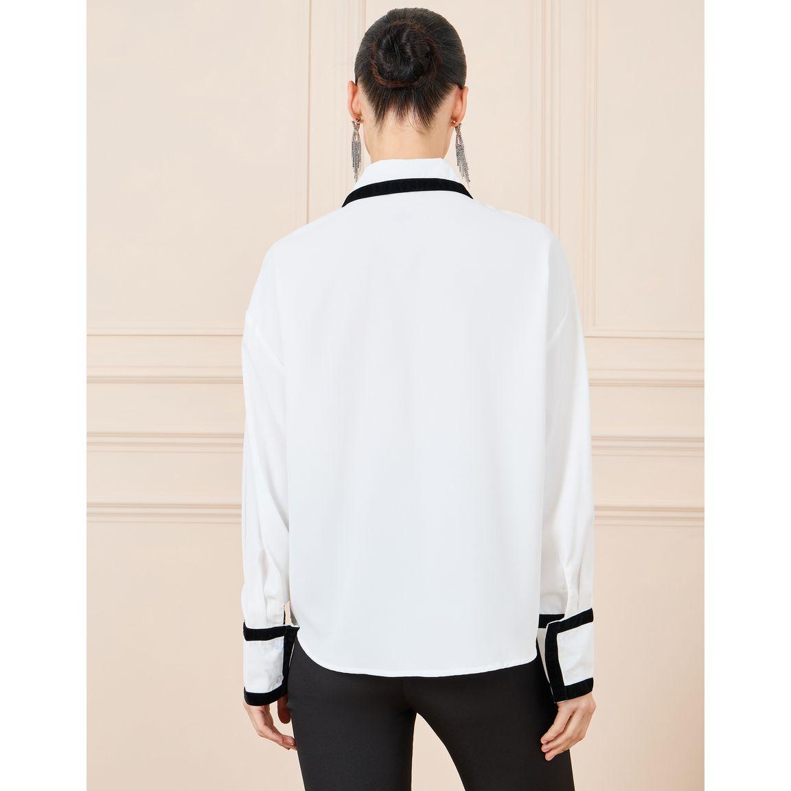 Styli Contrast Piping Detail Shirt with Long Sleeves-women-clothing-shirtsandblouses-shirts-image-5