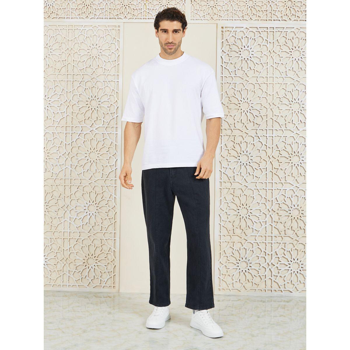 Styli Washed Paneled Detail Loose Fit Jeans-men-clothing-bottoms-jeans-image-2