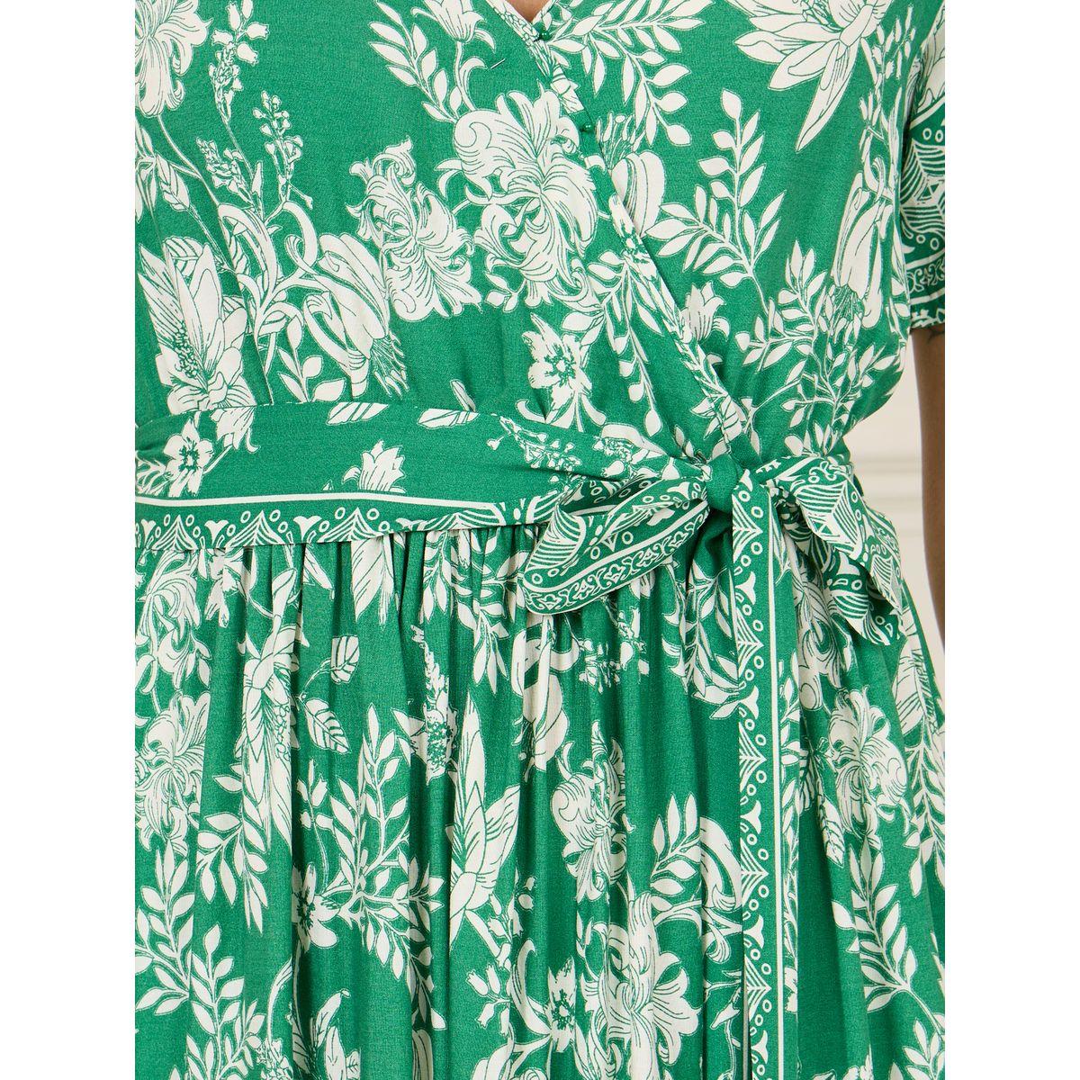 فستان طويل بطبعة زهور واربطة-women-clothing-dresses-image-3