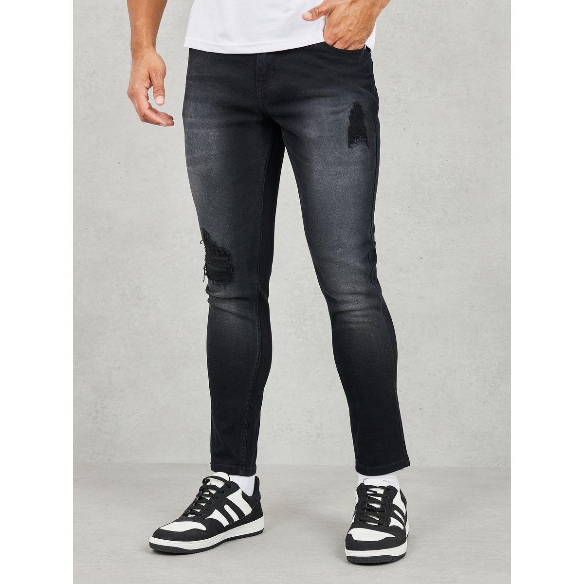 جينز بقصة ضيقة وتفاصيل مُحاكة-men-clothing-bottoms-jeans-image-1