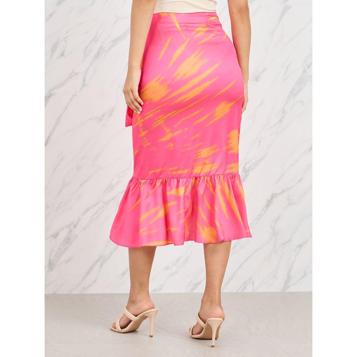 Styli Printed Tie Up Detail Midi Skirt-women-clothing-bottoms-skirts-image-4
