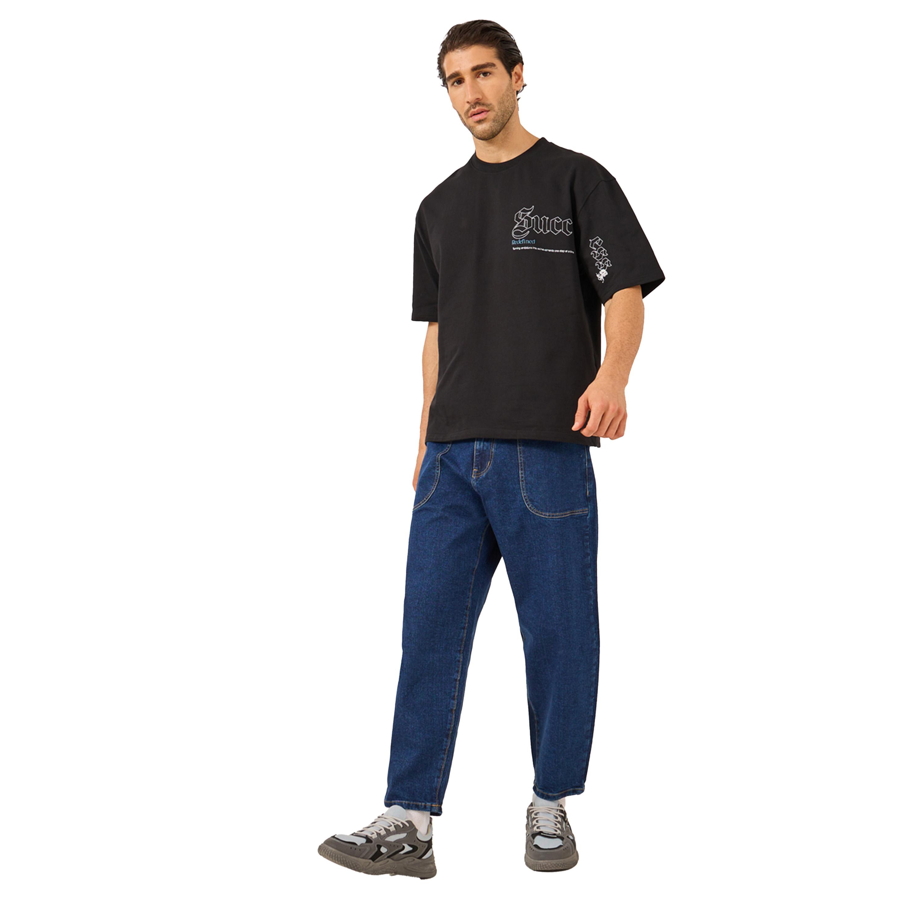 ستايلي - بنطال جينز بخصر متوسط الارتفاع بقصّة البالون ومغسول-men-clothing-bottoms-jeans-image-2