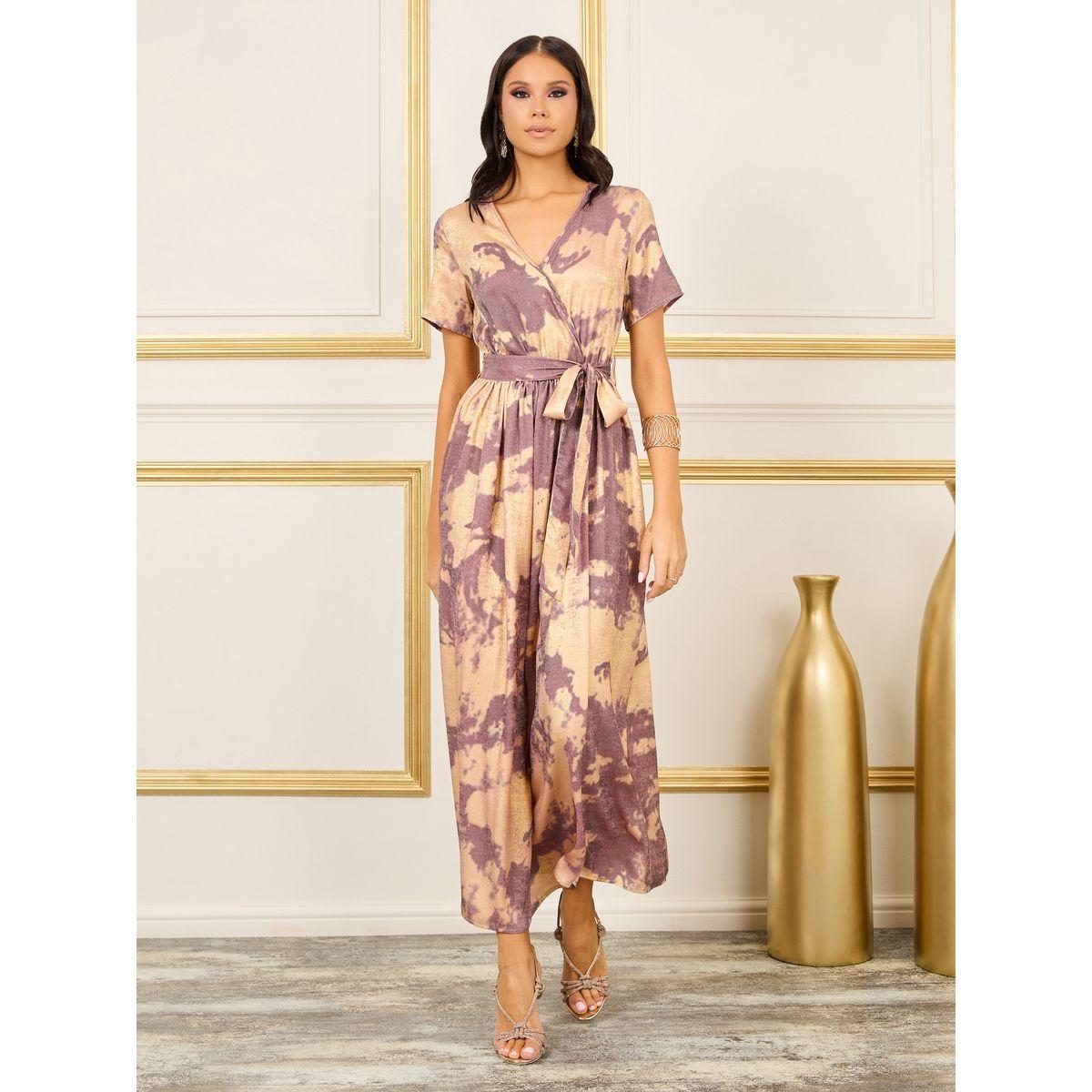 Styli Marble Print A-Line Wrap Maxi Dress-women-clothing-dresses-image-1
