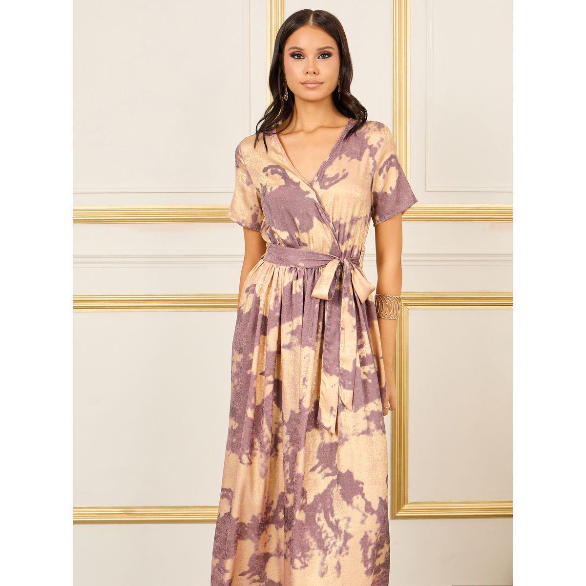 Styli Marble Print A-Line Wrap Maxi Dress-women-clothing-dresses-image-2