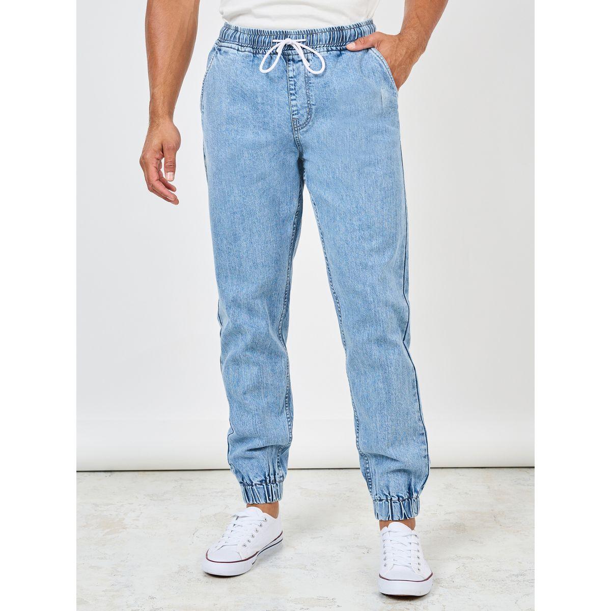 جينز بقصة مريحة مع رباط خصر-men-clothing-bottoms-jeans-image-1