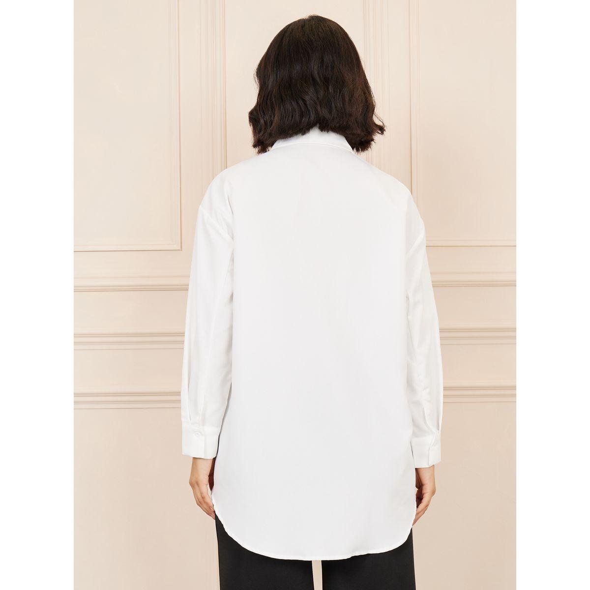 بلوزة واسعة باكمام طويل وتفاصيل جيوب-women-clothing-shirtsandblouses-shirts-image-4