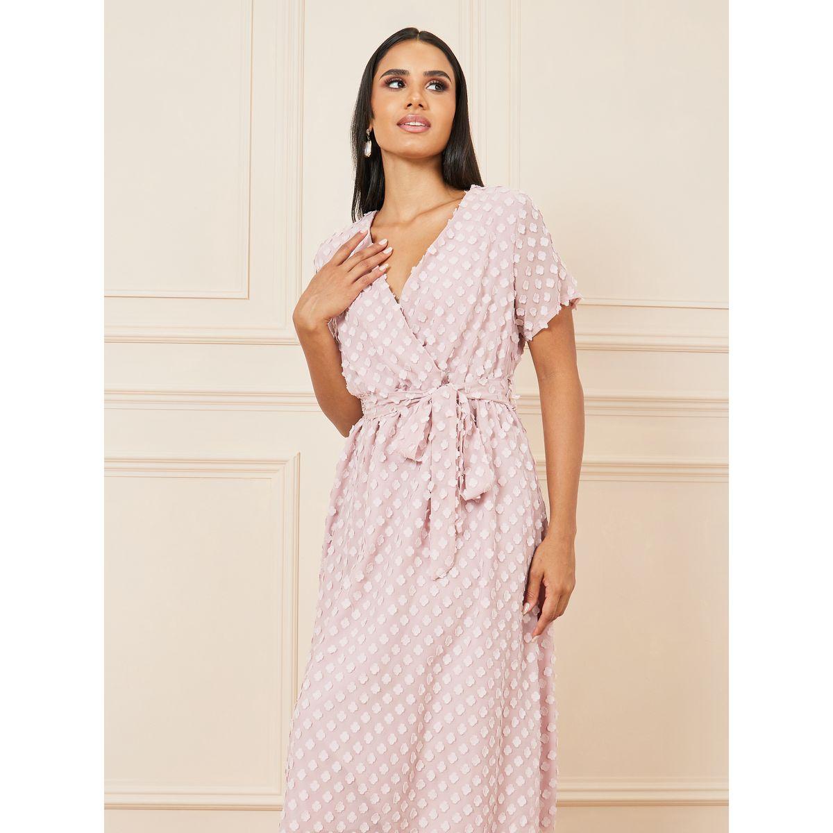 فستان ميدي بحافة واسعة رباط خصر-women-clothing-dresses-image-2