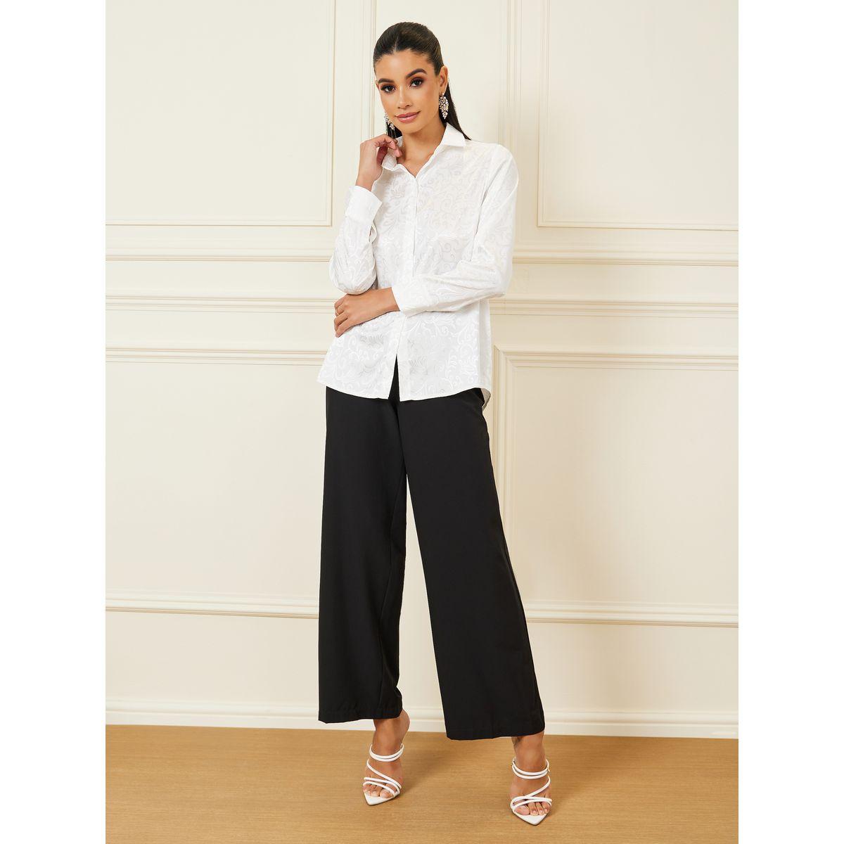 Styli Jacquard Shirt with Long Sleeves-women-clothing-shirtsandblouses-shirts-image-3