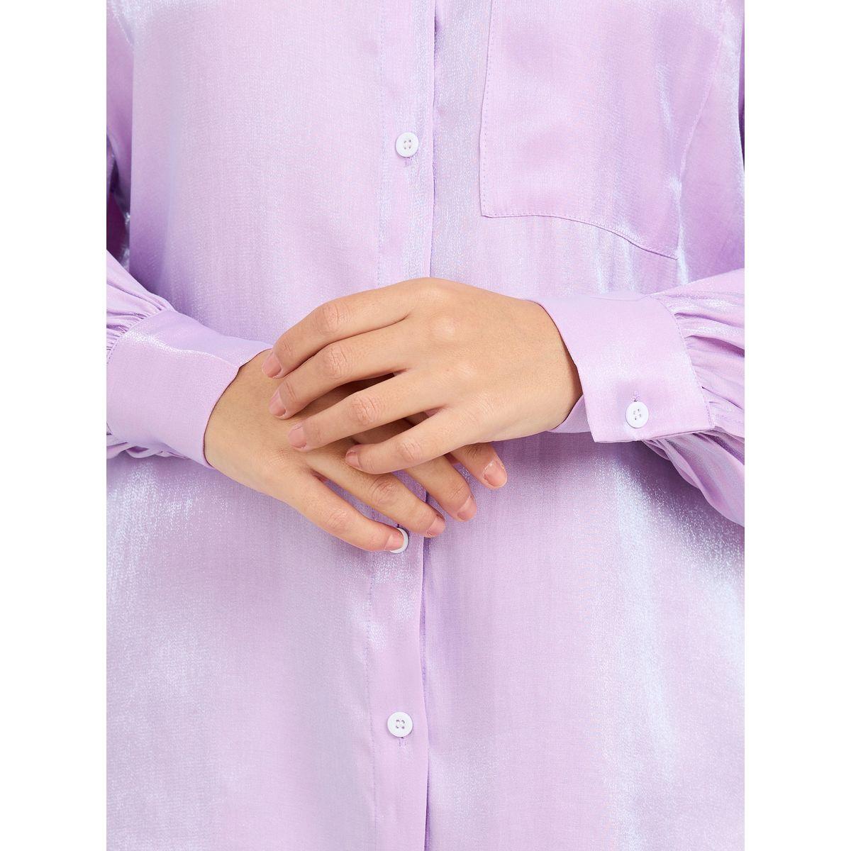 بلوزة واسعة بتفاصيل براقة وازرار غلق-women-clothing-shirtsandblouses-shirts-image-3