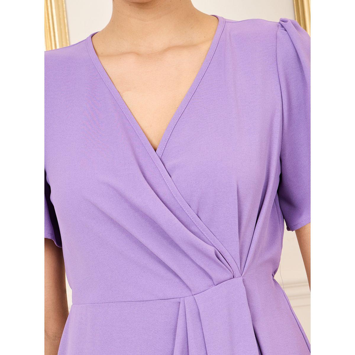 فستان ميدي ضيق بحافة غير متماثلة الطول-women-clothing-dresses-image-3