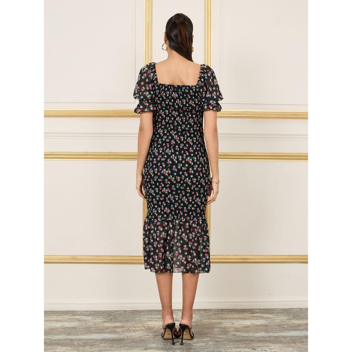 فستان ميدي مطبع بطبعات صغيرة-women-clothing-dresses-image-4