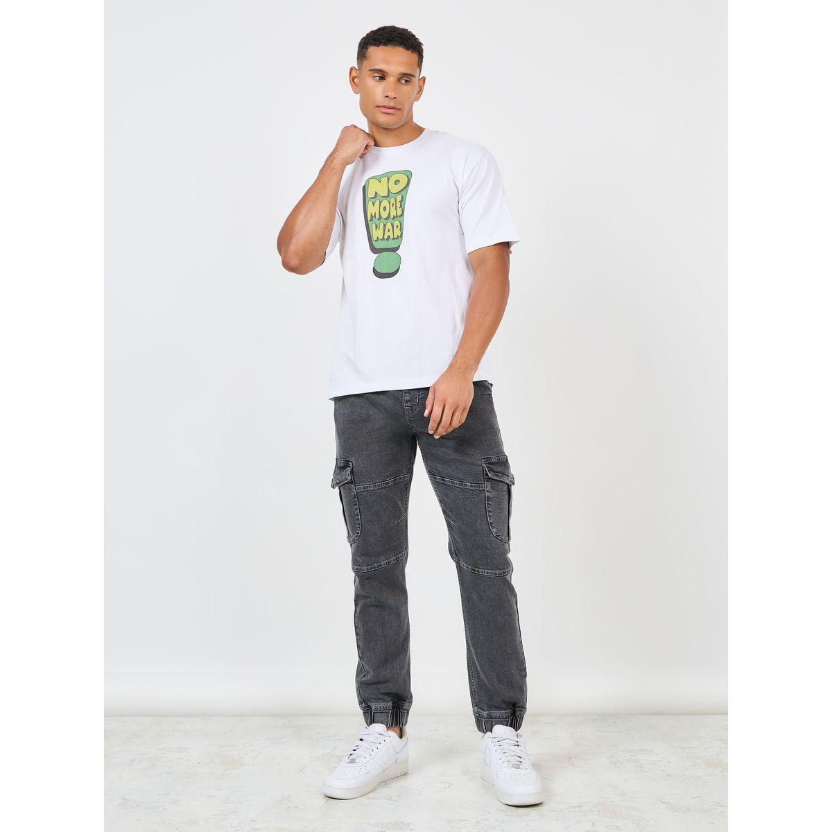 Styli  Premium Stretch Stitch Detail Slim Fit Cargo Cuff Jeans-men-clothing-bottoms-jeans-image-2