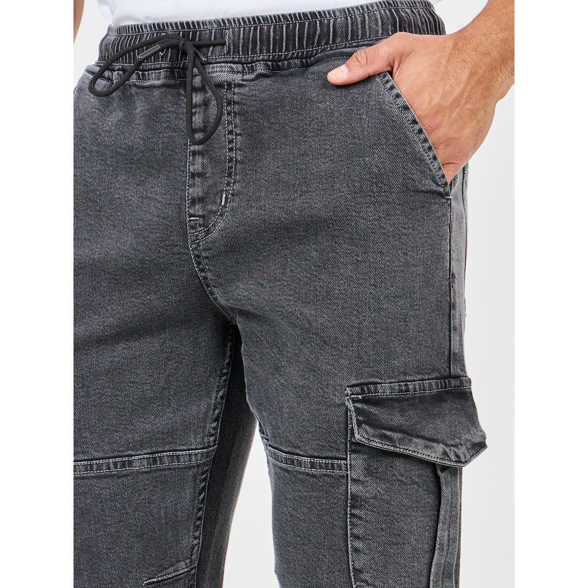 Styli  Premium Stretch Stitch Detail Slim Fit Cargo Cuff Jeans-men-clothing-bottoms-jeans-image-3
