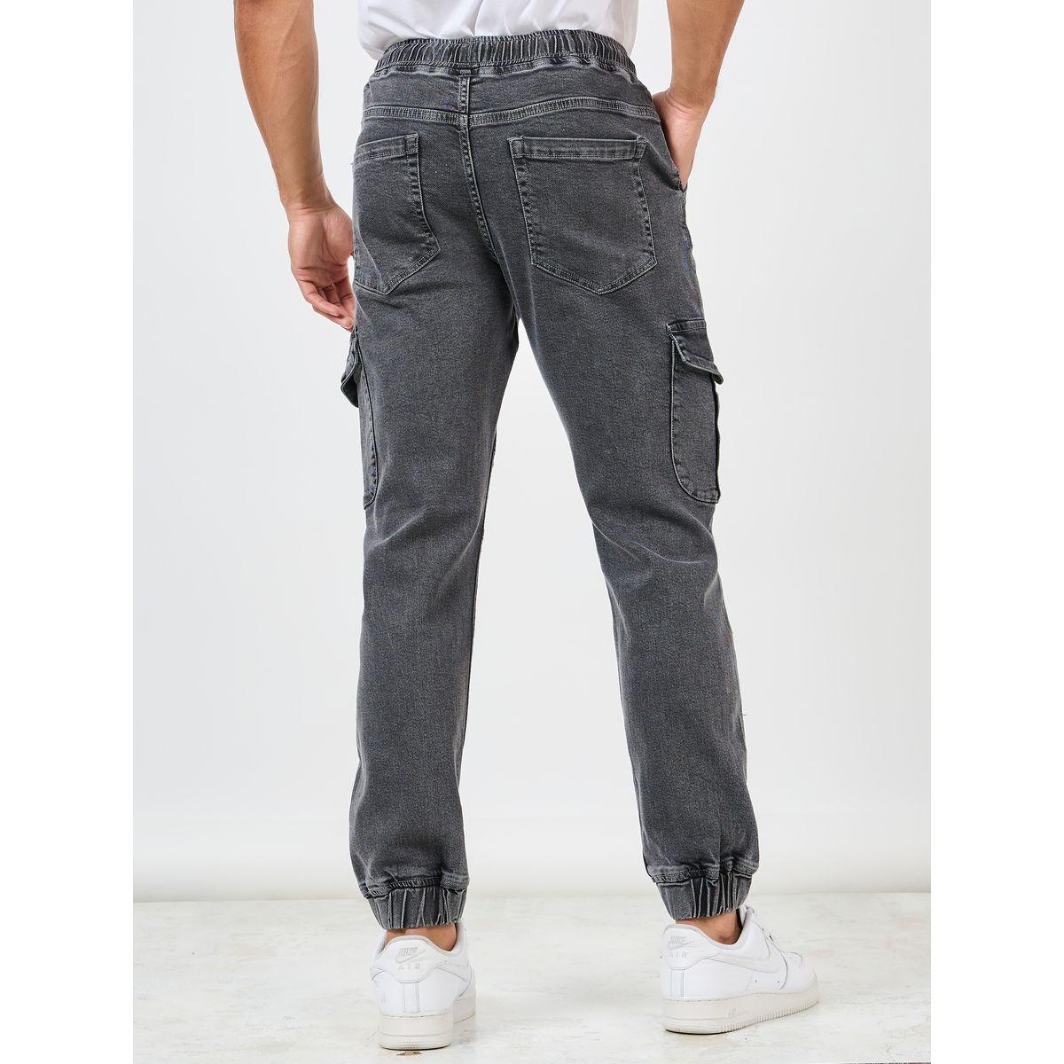 Styli  Premium Stretch Stitch Detail Slim Fit Cargo Cuff Jeans-men-clothing-bottoms-jeans-image-4