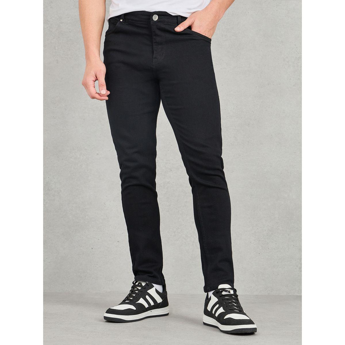 جينز سادة بقصة ضيقة مع جيوب-men-clothing-bottoms-jeans-image-1