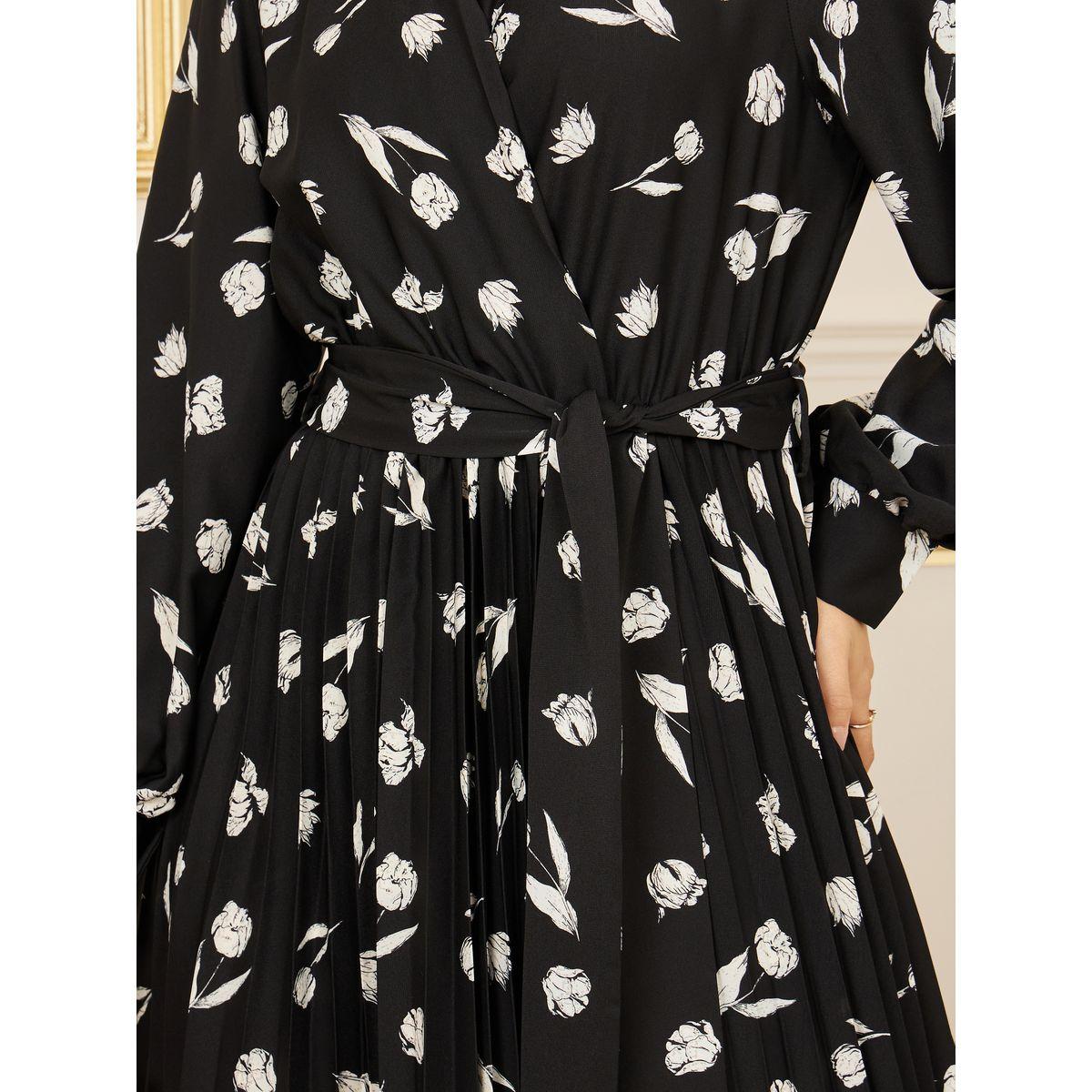 Styli Floral Print Collared Wrap Maxi Dress-women-clothing-dresses-image-3