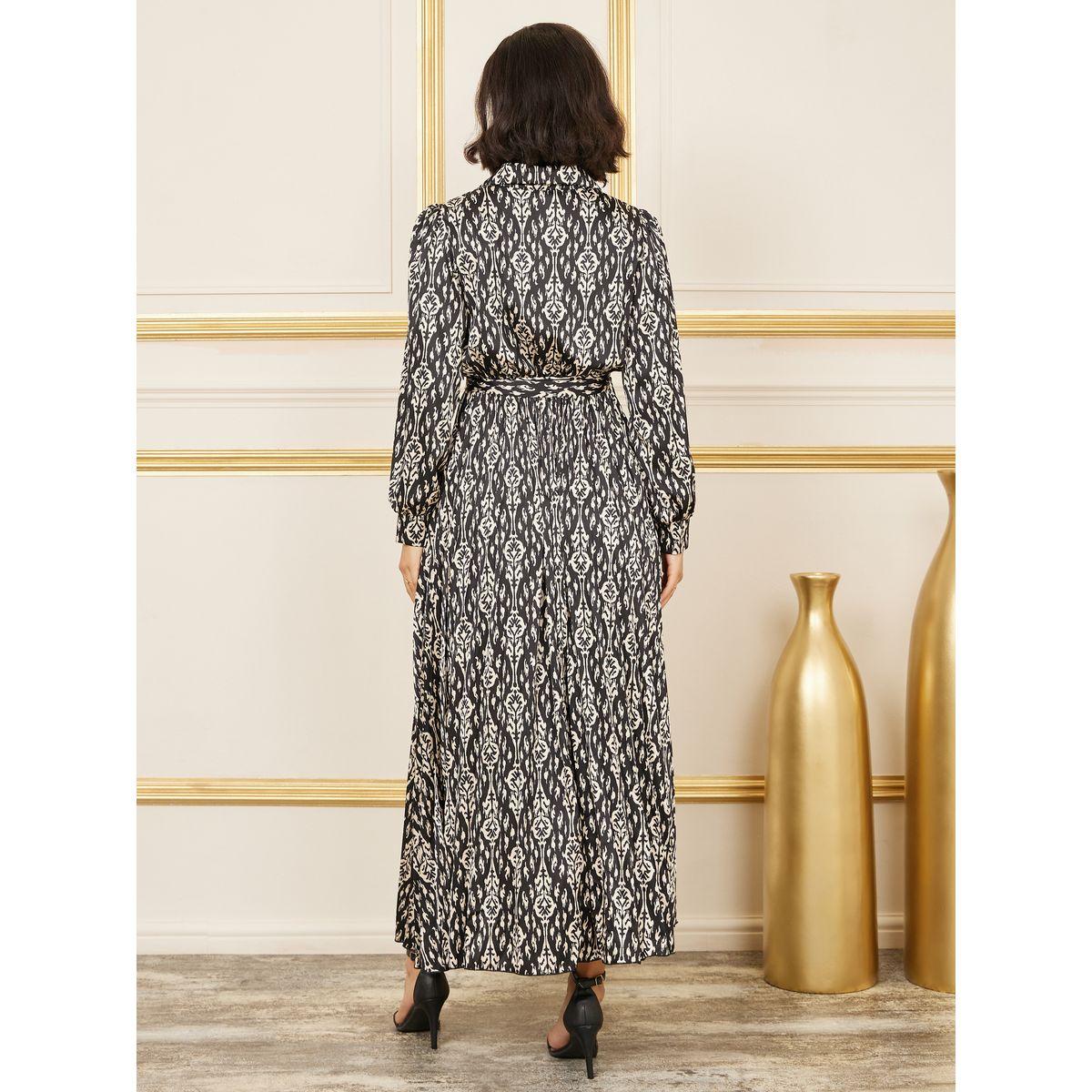 فستان ساتان طويل بطبعة بوهيمية-women-clothing-dresses-image-5