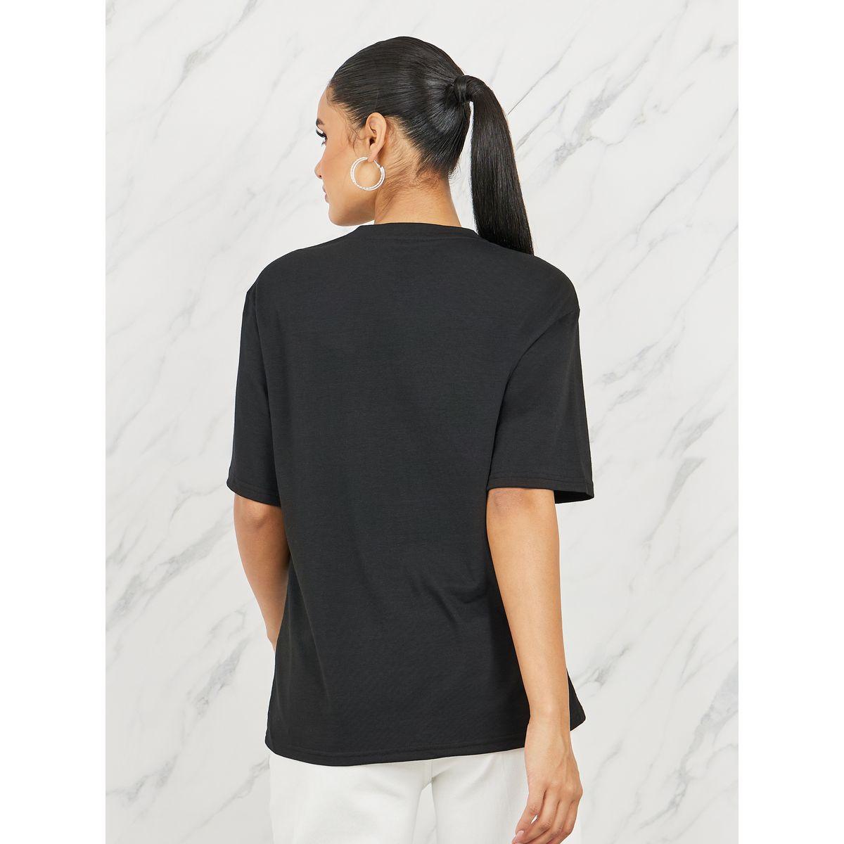 Styli Oversized Beautiful Embellished Round Neck T-shirt-women-clothing-tshirts-image-5