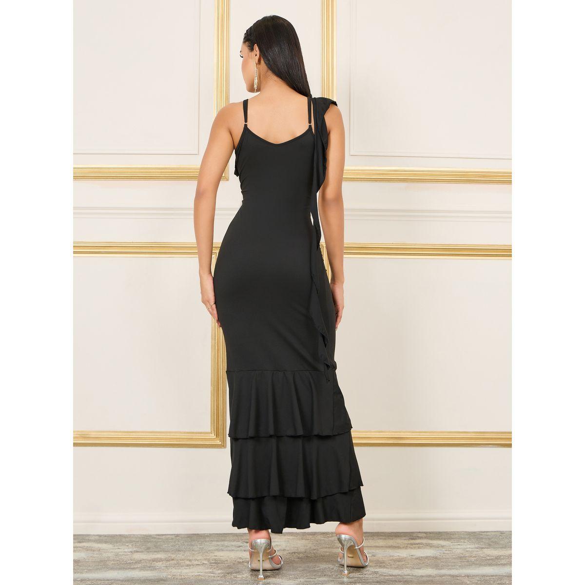 فستان ماكسي حورية البحر بطبقة تفصيل ستيلي-women-clothing-dresses-image-4