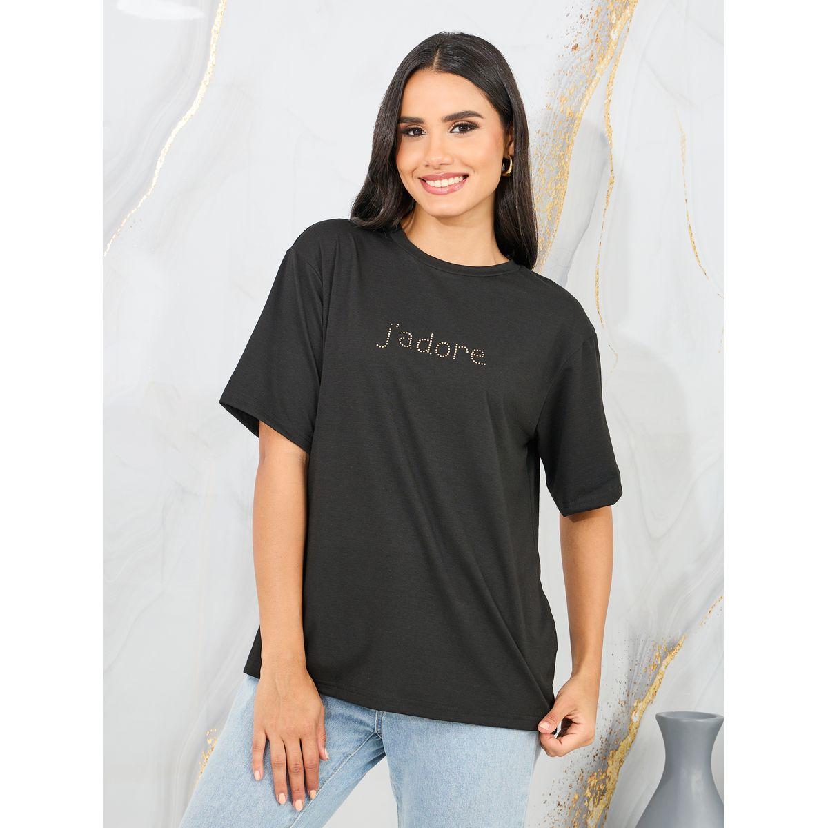 Styli Oversized Embellished Slogan Drop Shoulder T-Shirt-women-clothing-tshirts-image-1