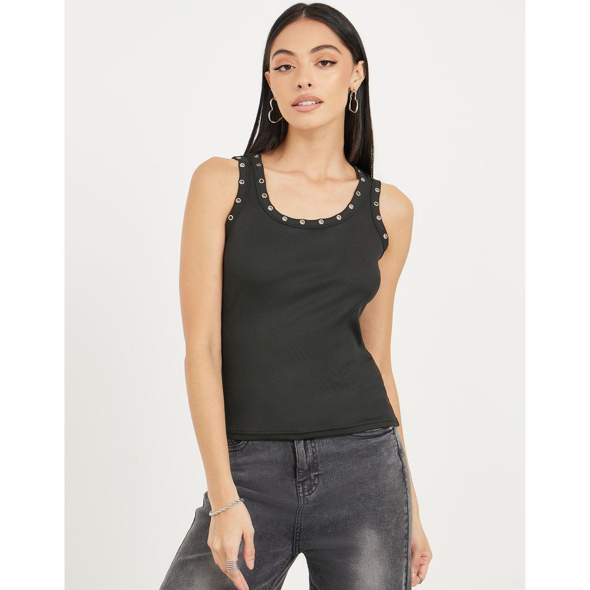 بلوزة كت بتفاصيل مضلعة-women-clothing-tshirts-image-3