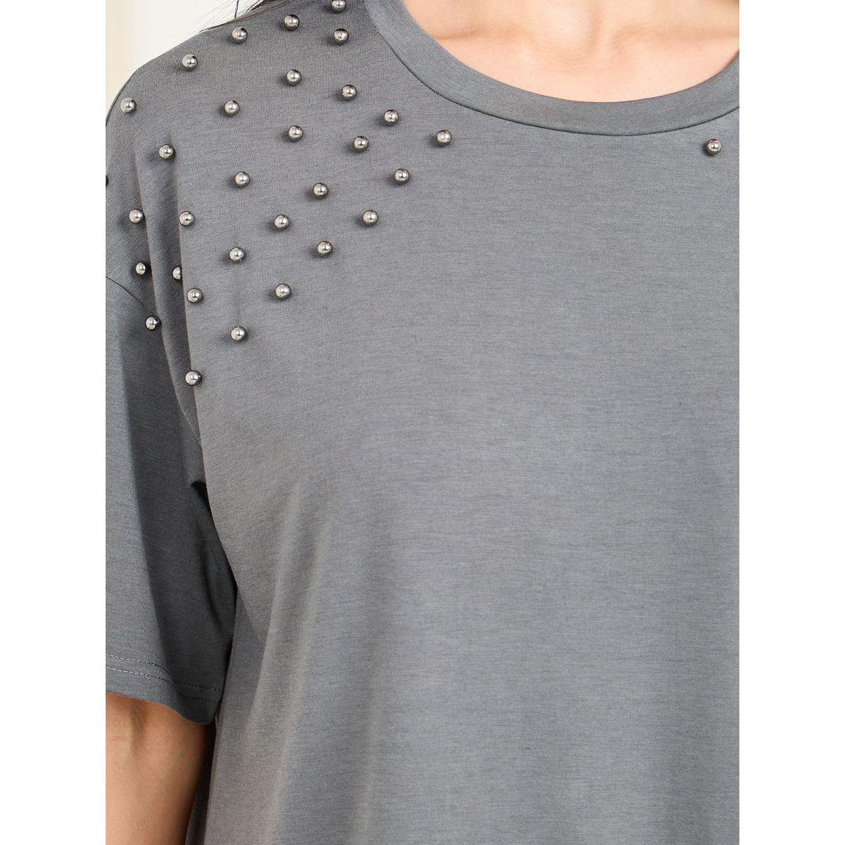 تيشيرت واسع مرصع بالأحجار مع ياقة دائرية-women-clothing-tshirts-image-3