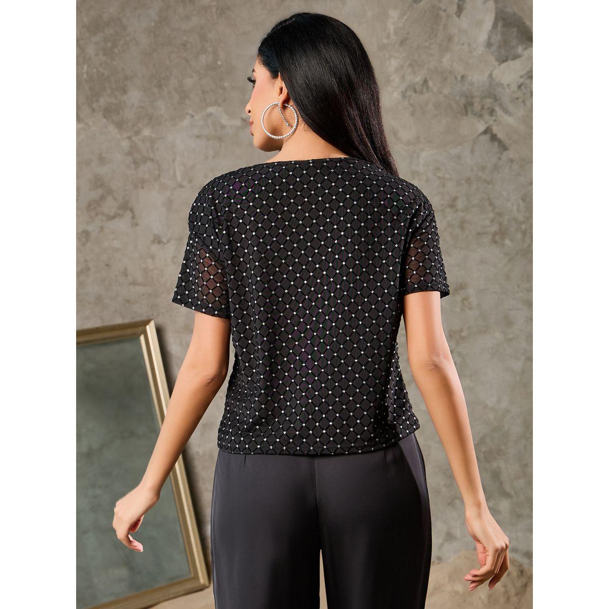 Styli Embellished Drop Shoulder Boxy Fit T-shirt-women-clothing-tshirts-image-4