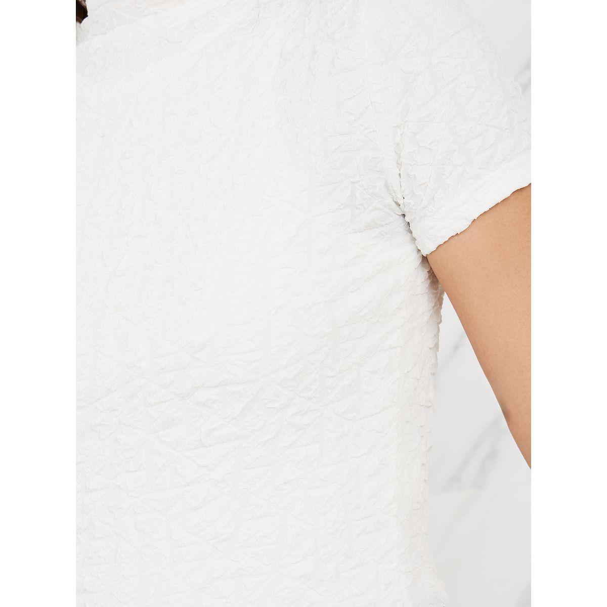 Styli Textured High Neck T-Shirt-women-clothing-tshirts-image-4
