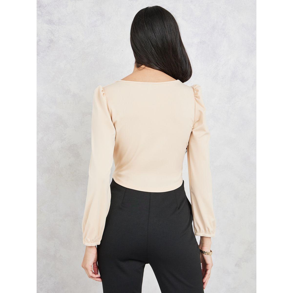 بلوزة سادة محبوكة بأكمام طويلة-women-clothing-shirtsandblouses-blouses-image-4