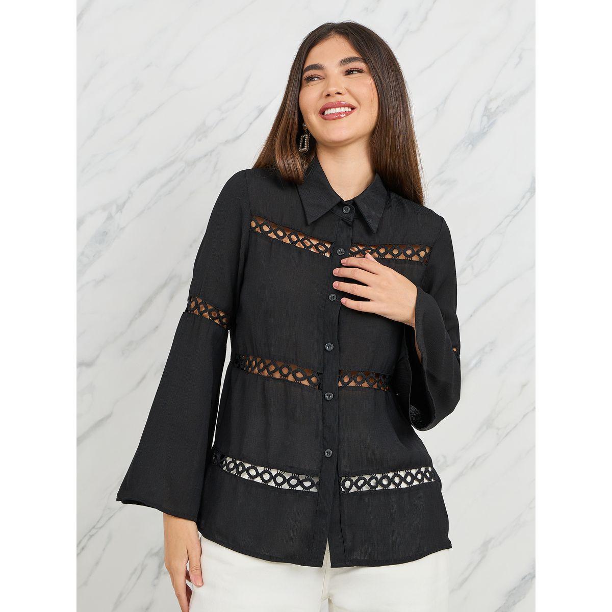 Styli Cut Out Detail Regular Fit Shirt-women-clothing-shirtsandblouses-shirts-image-1