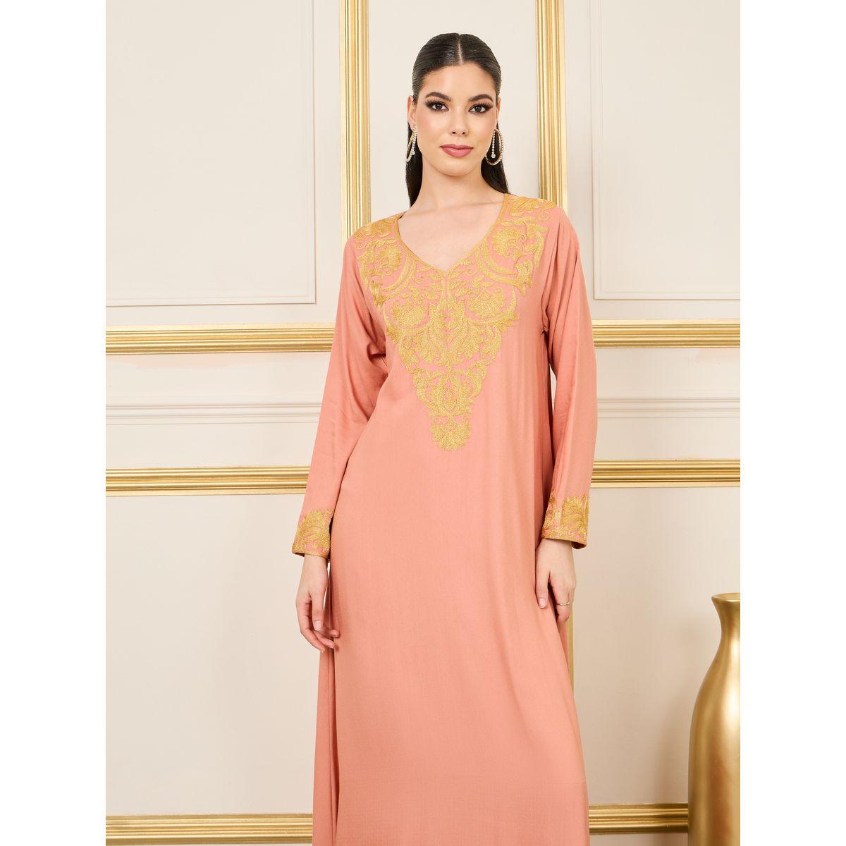 جلابية طويلة بتفاصيل مُطرّزة-women-arabicclothing-jalabiyas-image-2